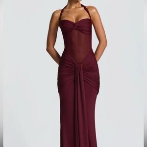 Chic Burgundy Maxi Dress